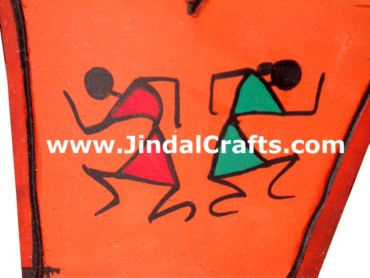 Terracotta Ottoman Hand made Warli Painting Traditional