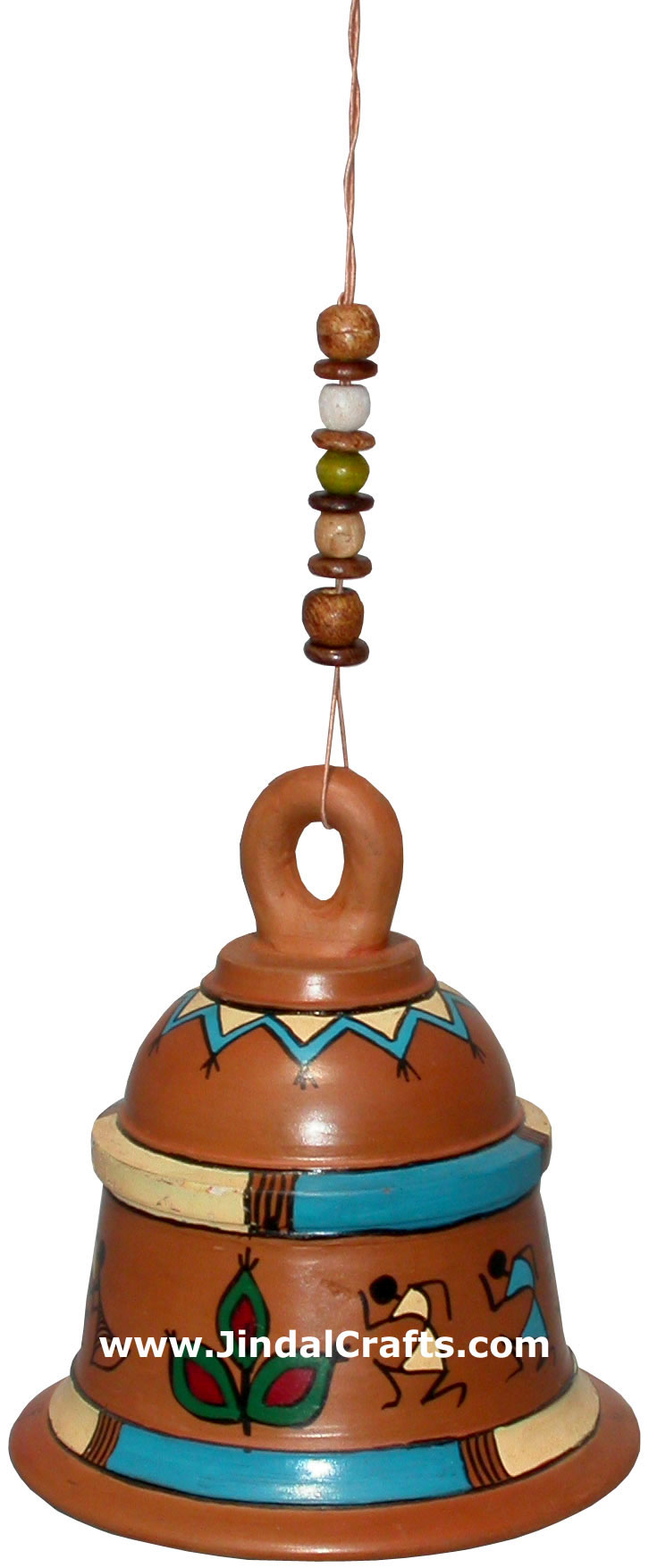 Terracotta Bell Hand made Warli Painting Traditional
