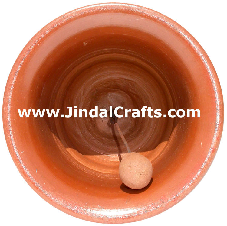 Terracotta Bell - Hand made Warli Painting Traditional