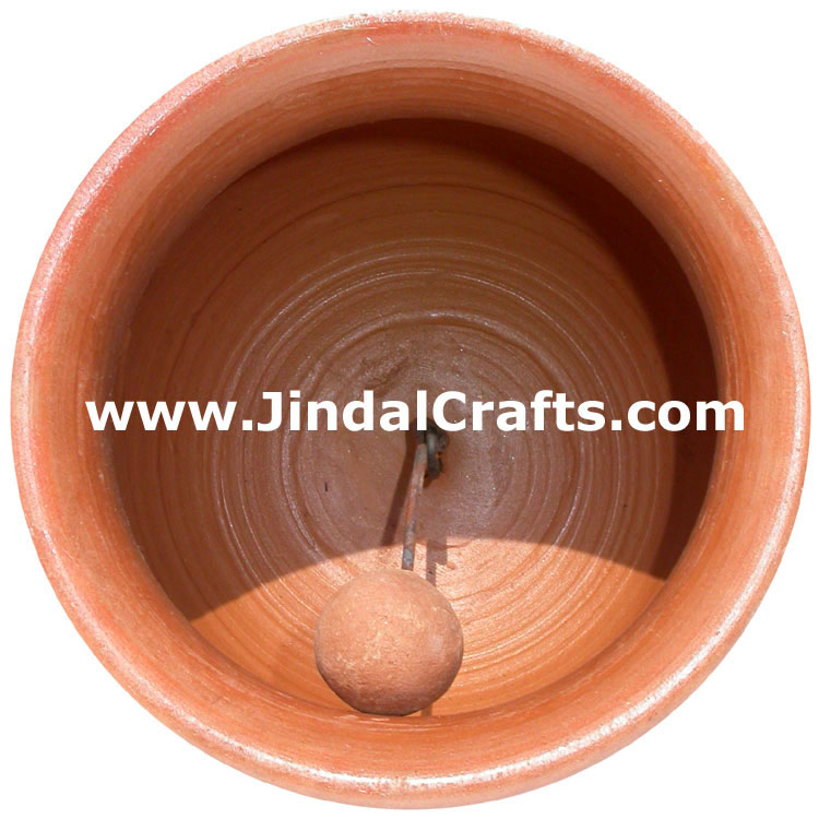 Terracotta Bell - Hand made Warli Painting Traditional