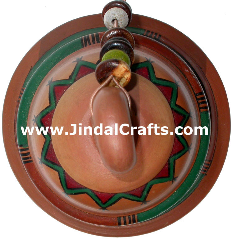 Terracotta Bell - Hand made Warli Painting Traditional