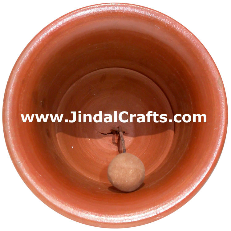 Terracotta Bell - Hand made Warli Painting Traditional