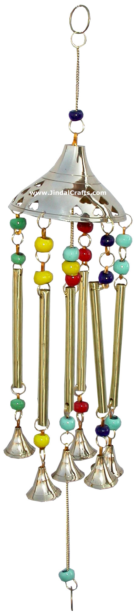 Brass Wind Chimes Handmade Home Decoration India Crafts