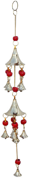 Brass Wind Chimes Handmade Home Decoration India Crafts