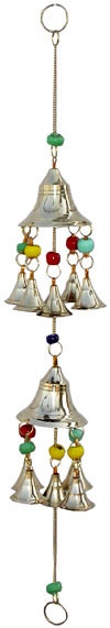 Brass Wind Chimes Handmade Home Decoration India Crafts