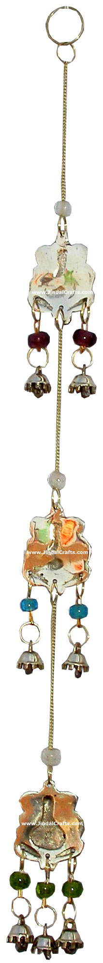 Brass Wind Chimes Handmade Home Decoration India Ganesh