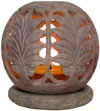 Soapstone Candle Holder Indian Hand Carving Jaali Art
