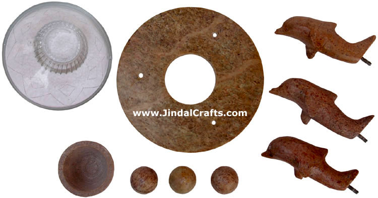 Soapstone Tart Burner Indian Hand Marble Carving Art