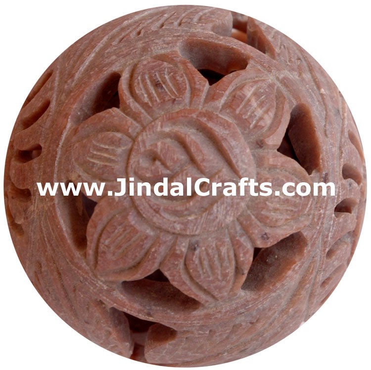 Soapstone Candle Holder Indian Hand Carving Jaali Art