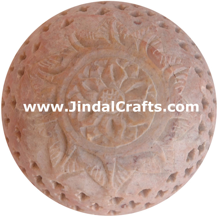 Soapstone Candle Holder Indian Hand Carving Jaali Art
