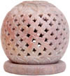 Soapstone Candle Holder Indian Hand Carving Jaali Art