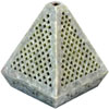 Hand Carved Soft Stone Jaali Tea Light Candle Holder from Indian Traditainal Art