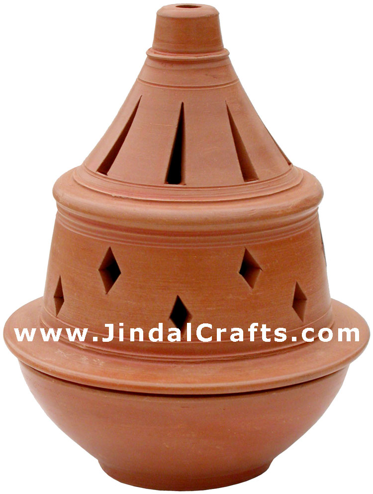 Handmade Terracotta Candle / Aroma Holder Indian Art