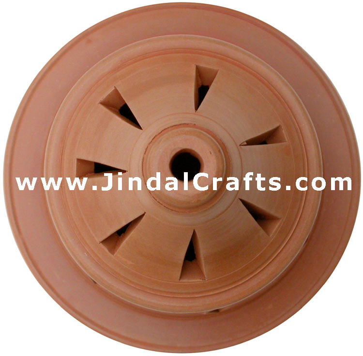 Handmade Terracotta Candle / Aroma Holder Indian Art