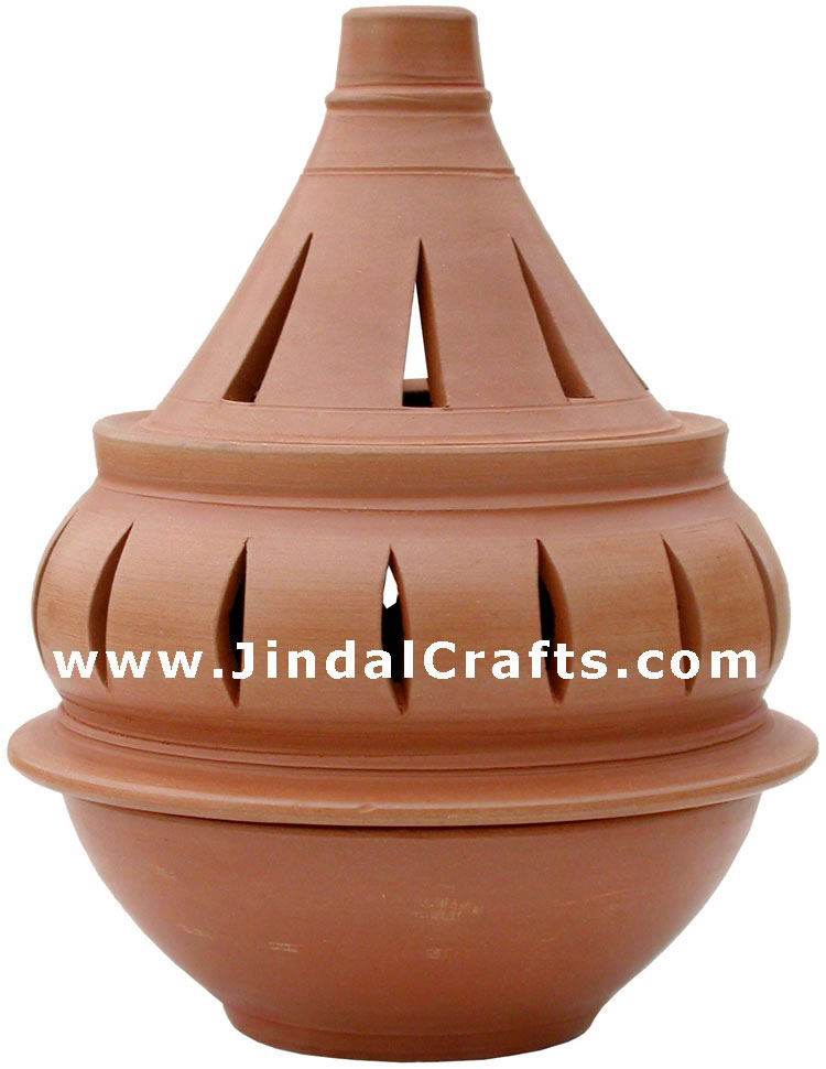 Handmade Terracotta Candle / Aroma Holder Indian Art