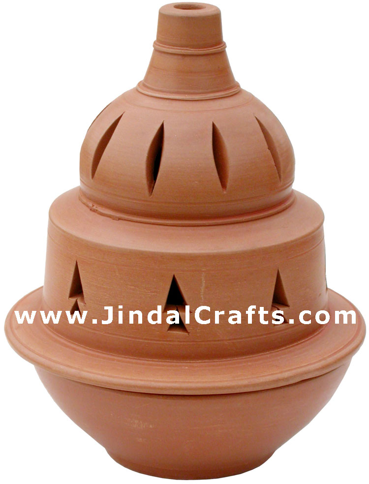 Handmade Terracotta Candle / Aroma Holder Indian Art
