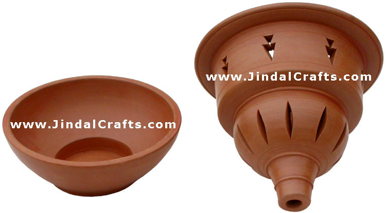 Handmade Terracotta Candle / Aroma Holder Indian Art