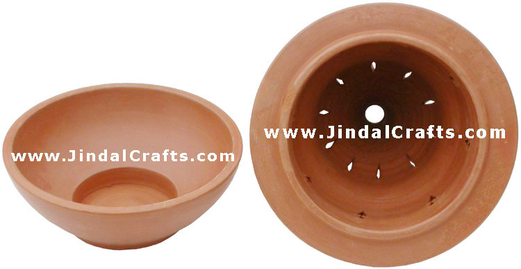Handmade Terracotta Candle / Aroma Holder Indian Art