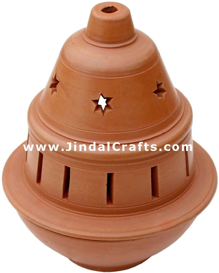 Handmade Terracotta Candle / Aroma Holder Indian Art