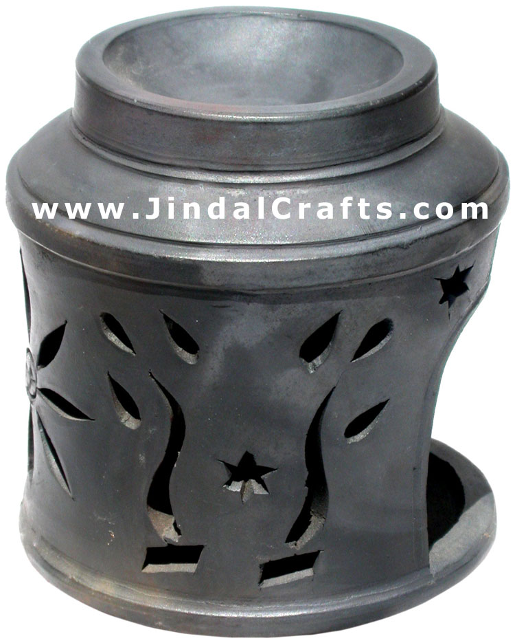 Oil Burner cum Candle holder - Handmade Terracotta Art