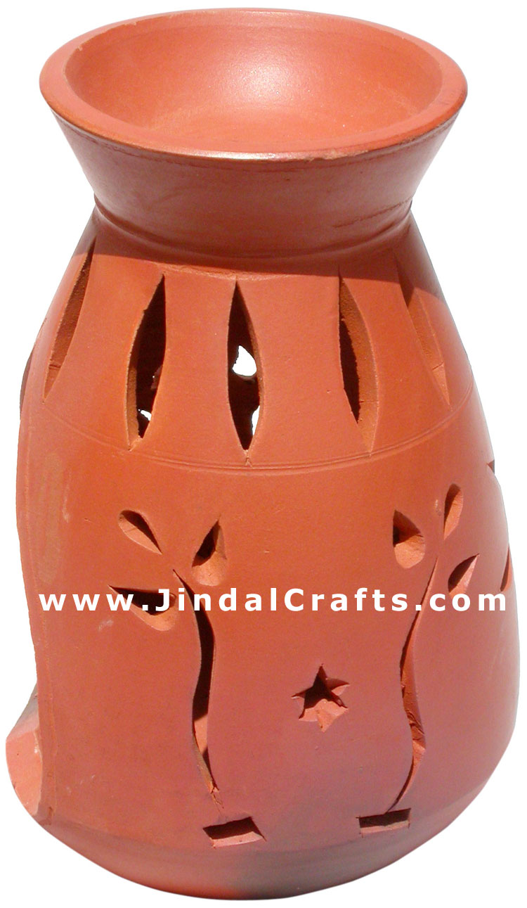 Oil Burner cum Candle holder - Handmade Terracotta Art