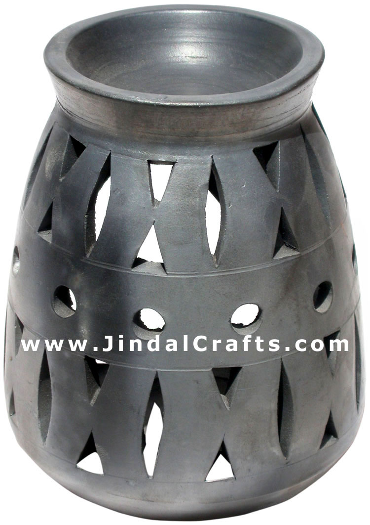 Oil Burner cum Candle holder - Handmade Terracotta Art