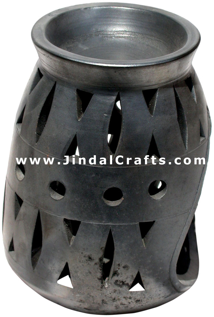 Oil Burner cum Candle holder - Handmade Terracotta Art