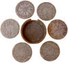 Hand Carved Marble Drink Coasters Set from India