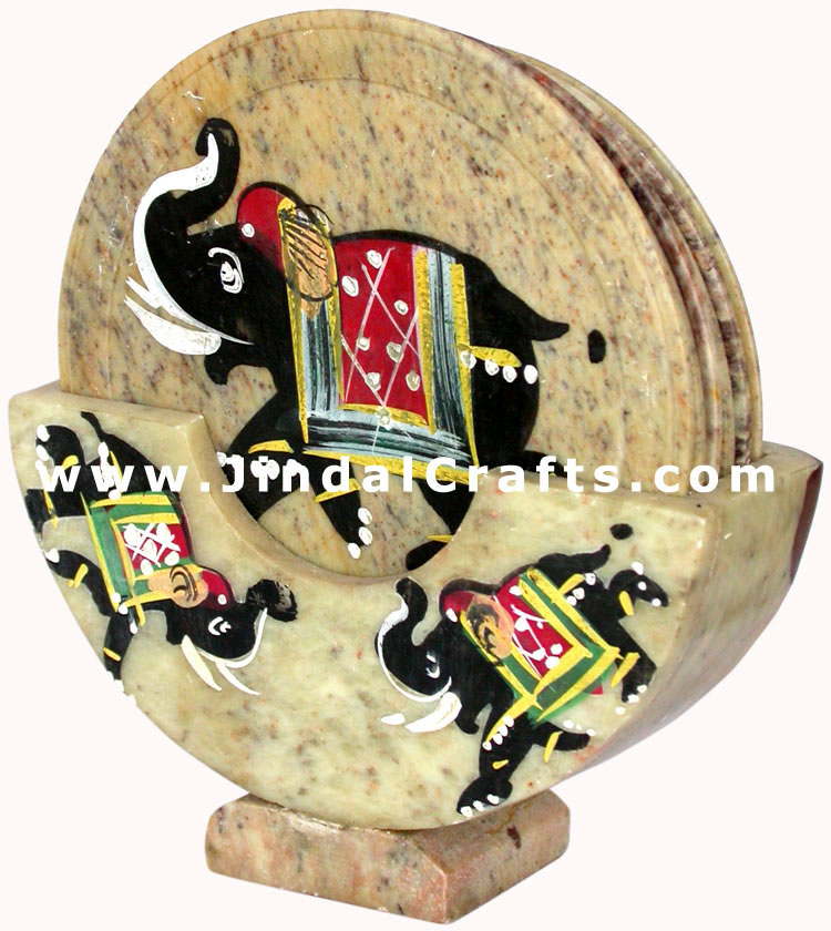 Drink Coasters - Hand Painted Stone made Traditional
