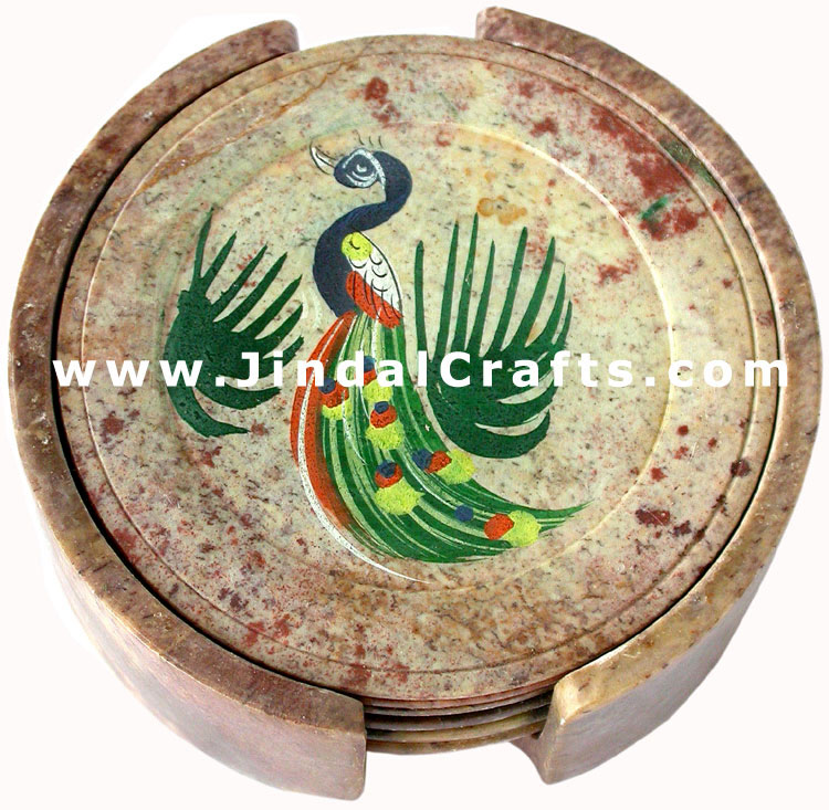 Drink Coasters - Hand Painted Stone made Traditional