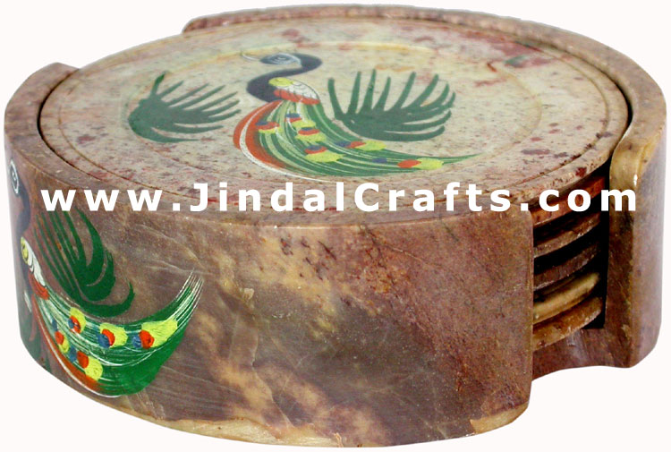Drink Coasters - Hand Painted Stone made Traditional