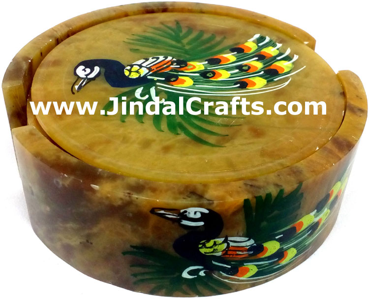 Drink Coasters - Hand Painted Stone made Traditional