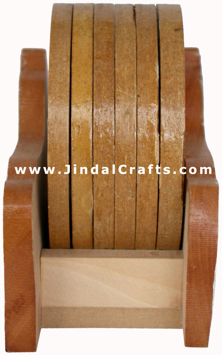 Drink Coasters - Hand Painted Wooden Traditional Art