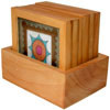 Handmade Traditional Dust Coasters Wood Set India Art Artifact Gift Handicraft