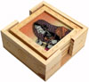 Handmade Wooden Gemstone Dust Colorful Coaster Set Rich Indian Handicrafts Arts