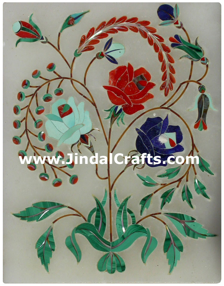 Jewelry Box Handmade Marble Decorative Indian Artifact