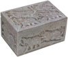 Hand Carved Marble Jewelry Box Indian Art