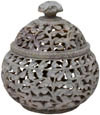 Hand Carved Marble Decorative Box Indian Art