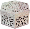 Hand Carved Stone Jewelry Multi Purpose Jaali Design Box Indian Handicrafts Arts