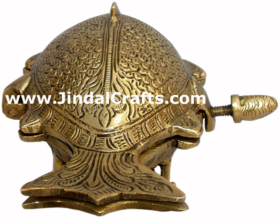 Brass Made Multi Purpose Box Fish Decor Box Traditional Tribal Design Handicraft