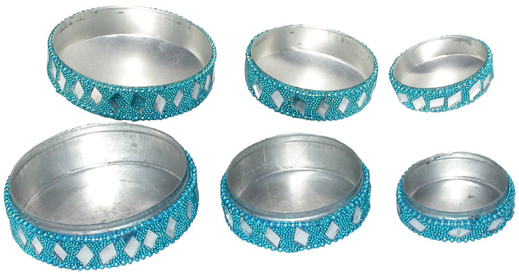 Set of Lac Trinket Boxes Traditional Hand Crafted Gifts