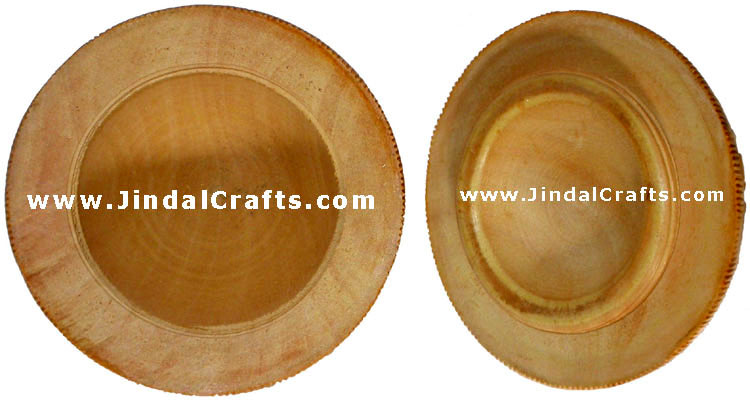 Hand Carved Wooden Small Box having Jungle Carving Art