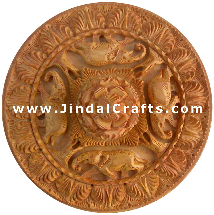 Hand Carved Jewelry / Multi Purpose Box Indian Wood Art