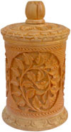 Hand Carved Jewelry / Multi Purpose Box Indian Wood Art