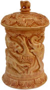 Multi Purpose Box Hand Carved India Wood Art Jungle