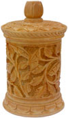 Hand Carved Multi Purpose Wooden Box India Fair Trade