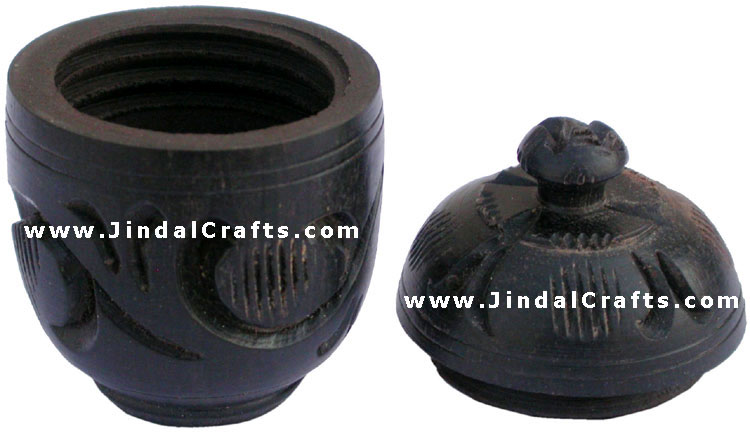 Hand Carved Wooden Multi Purpose Box India Fair Trade