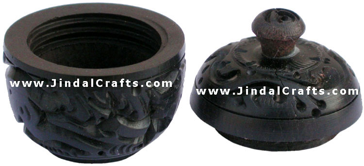Hand Carved Wooden Multi Purpose Box India Fair Trade