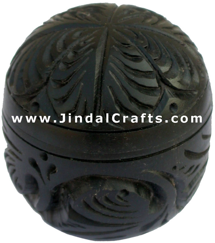 Hand Carved Wooden Multi Purpose Box India Fair Trade