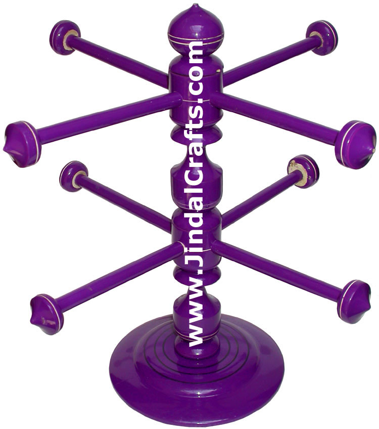 Handmade Wooden Bangles Stand from India Handicrafts
